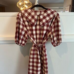 Rylee & Cru Women's Olive Dress in Ruby Plaid Size S